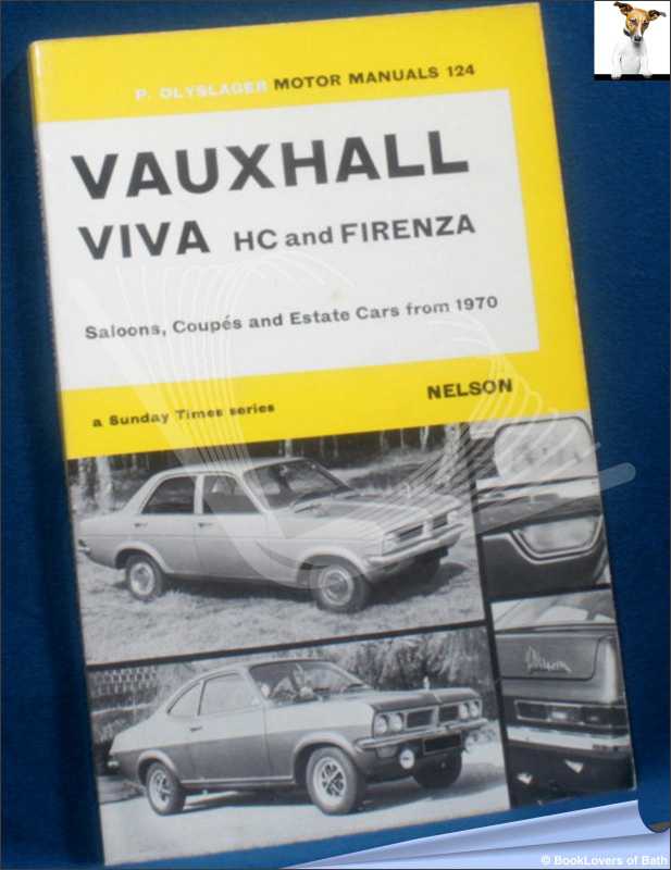 Handbook for the Vauxhall Viva HC and Firenza-Olyslager; 1972 (Transport) - Afbeelding 1 van 1