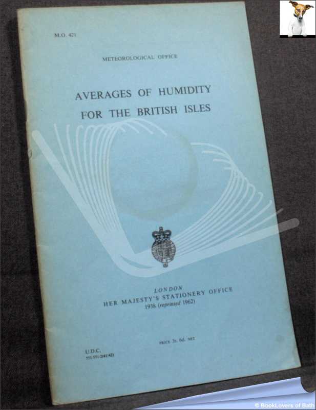 Averages of Humidity for the British Isles; (1962) 1962 (Meteorology) - Foto 1 di 1